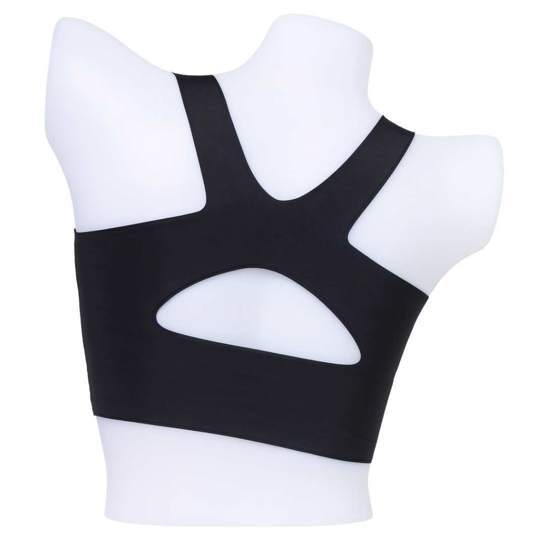 Black Racerback Side-Hook Lace Bralette