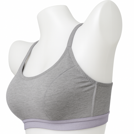 Heather Grey Racerback Sports Bra