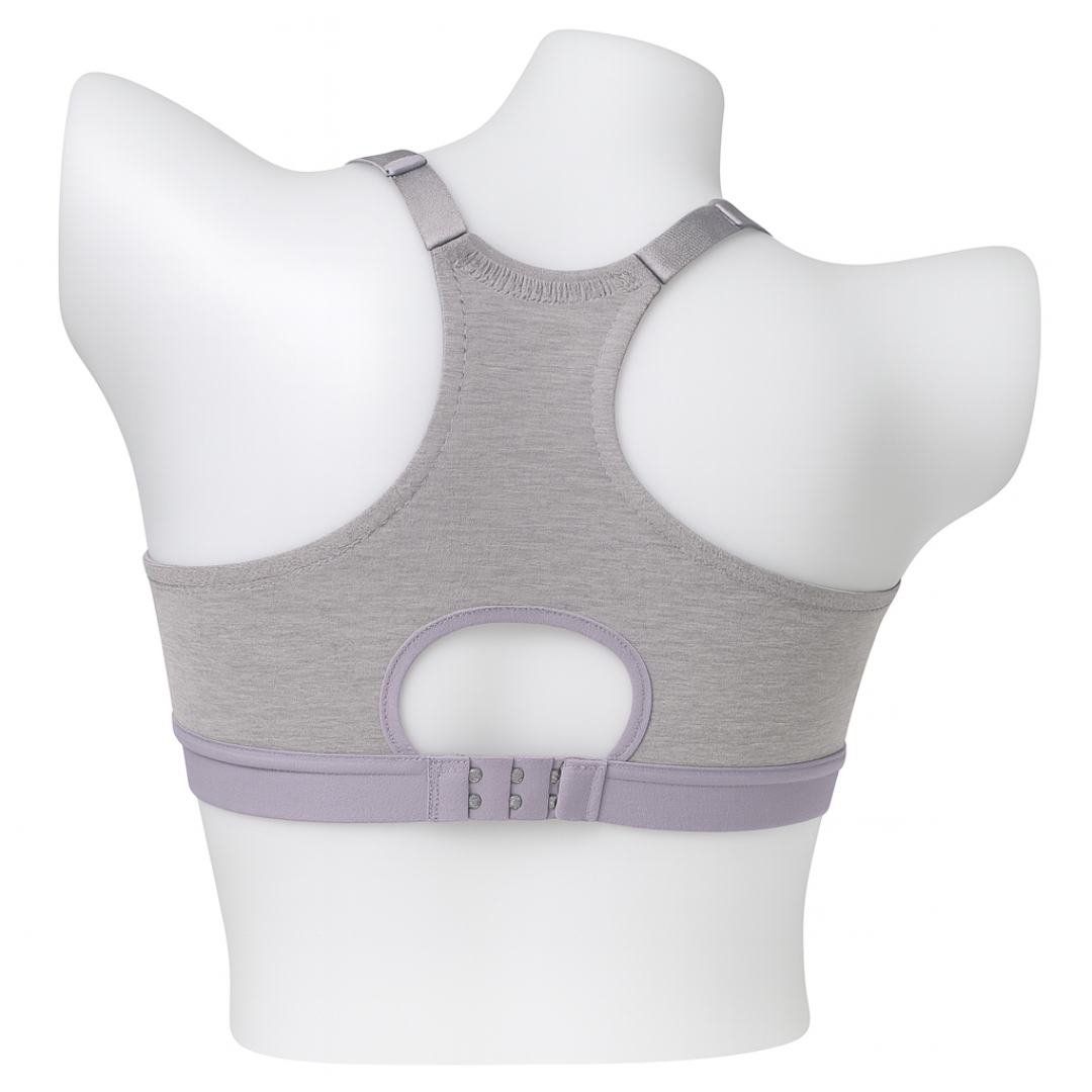 Heather Grey Racerback Sports Bra