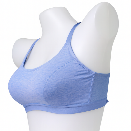 Ice Blue Racerback Sports Bra