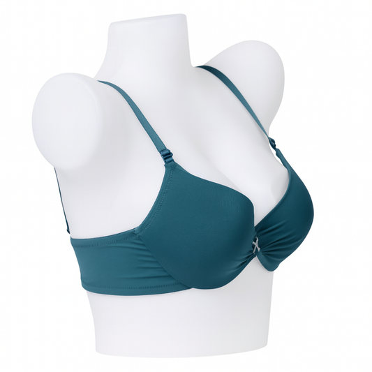 Teal Plunge Padded T-Shirt Bra