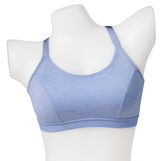 Ice Blue Racerback Sports Bra