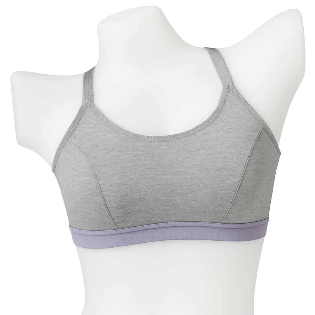 Heather Grey Racerback Sports Bra