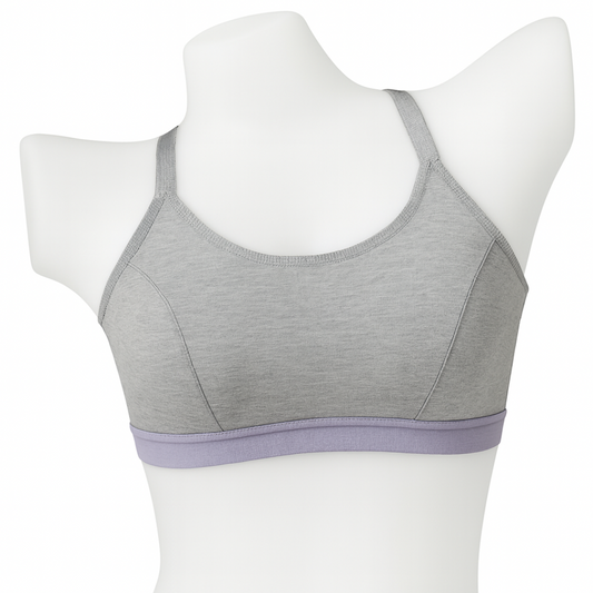 Heather Grey Racerback Sports Bra