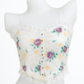 Ivory Floral Purple Embroidery Lace Camisole