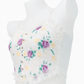 Ivory Floral Purple Embroidery Lace Camisole