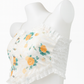 Ivory Floral Yellow Embroidery Lace Camisole
